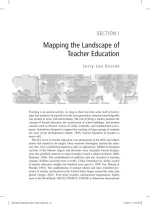 Mapping the Landscape of Teacher Education