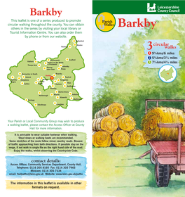 Barkby and Beeby Parish Walks