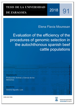 Evaluation of the Efficiency of the Procedures of Genomic Selection in the Autochthonous Spanish Beef Cattle Populations