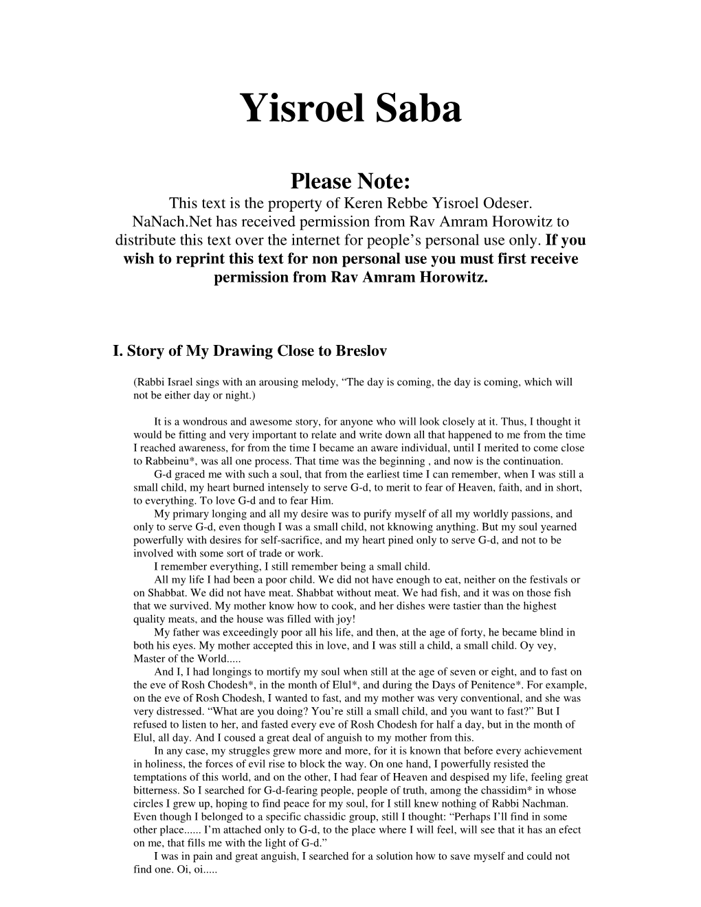 Yisroel Saba