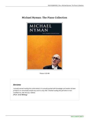 Find PDF \ Michael Nyman: the Piano Collection