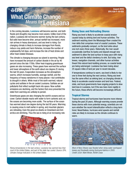 What Climate Change Means for Louisiana