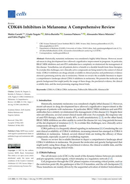 CDK4/6 Inhibitors in Melanoma: a Comprehensive Review