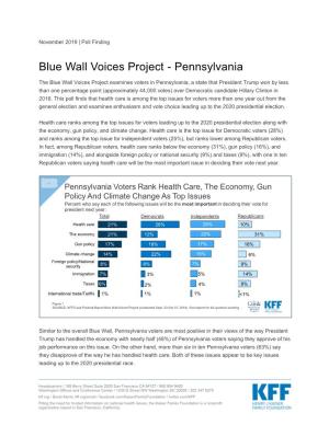 Blue Wall Voices Project - Pennsylvania