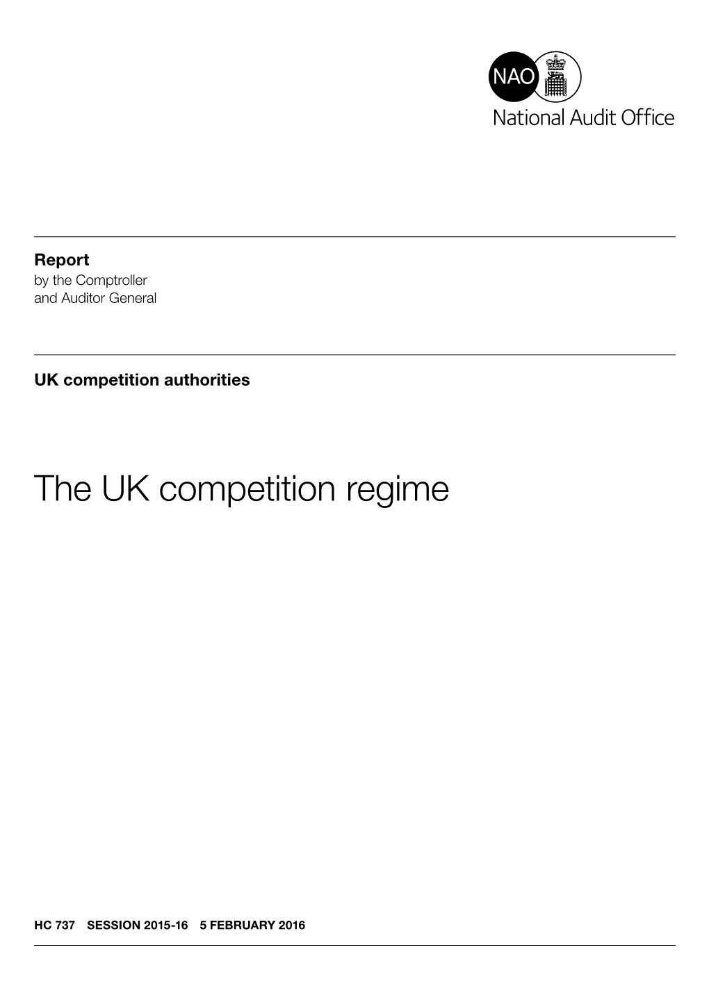 The UK Competition Regime