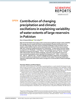 Contribution of Changing Precipitation and Climatic Oscillations In