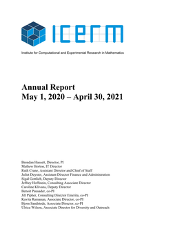 2020-2021 Annual Report
