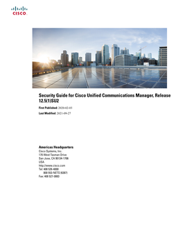 Security Guide for Cisco Unified Communications Manager, Release 12.5(1)SU2