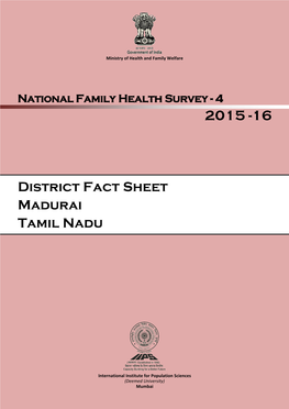 District Fact Sheet Madurai Tamil Nadu
