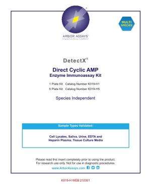 Direct Cyclic AMP Enzyme Immunoassay Kit