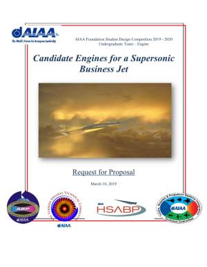 Candidate Engines for a Supersonic Business Jet