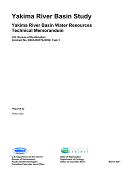 Yakima River Basin Study