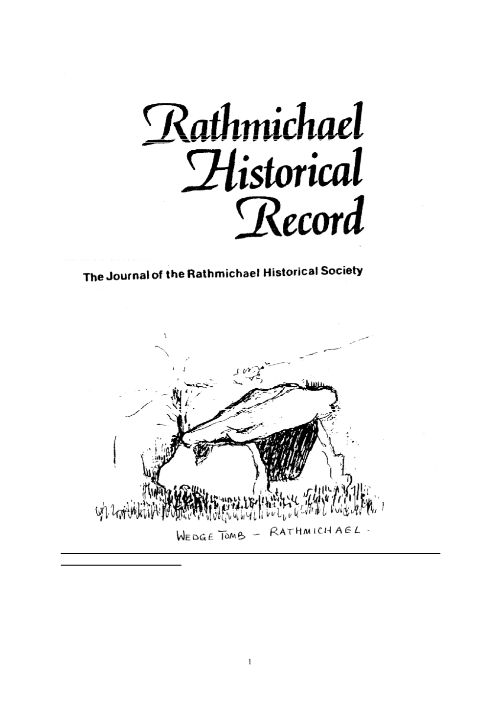 Rathmichael Historical Record 1980-1
