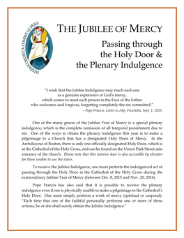 Plenary Indulgence