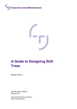 A Guide to Designing Skill Trees