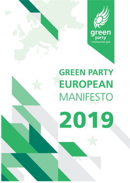 Read Our 2019 European Election Manifesto Here