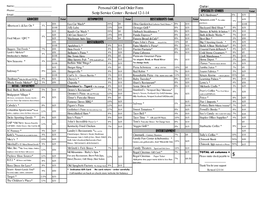 Personal Gift Card Order Form Scrip Service Center