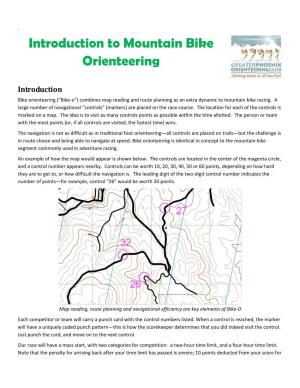 Introduction to Mountain Bike Orienteering