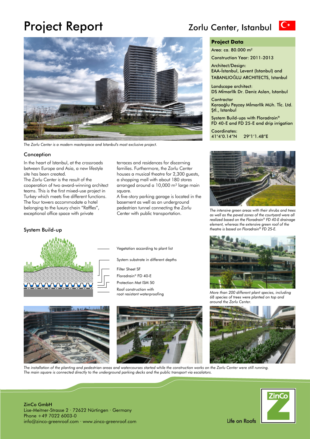 Project Report Zorlu Center, Istanbul