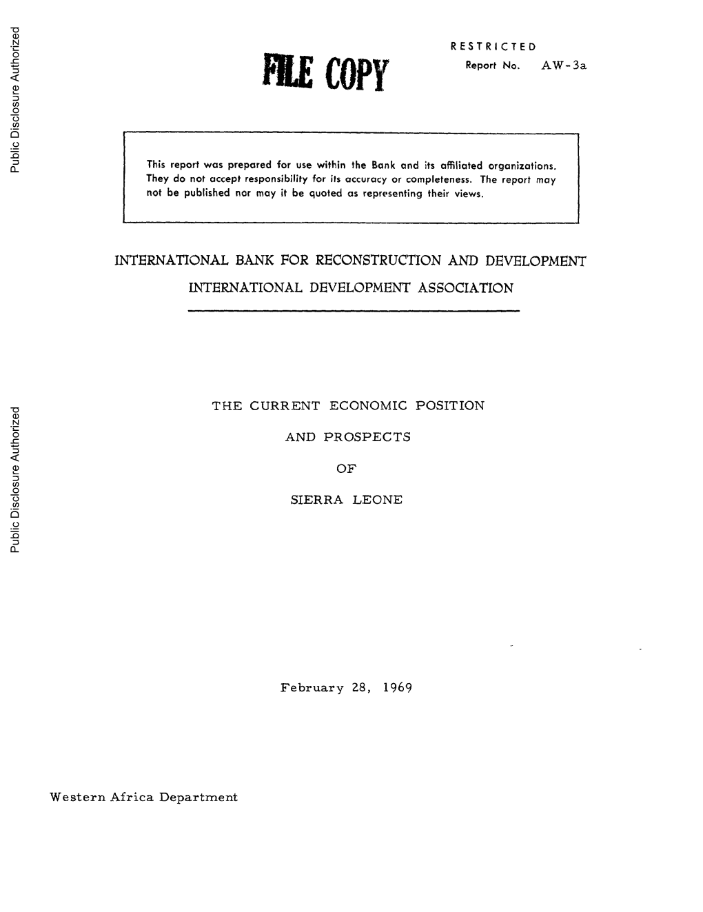 World Bank Document