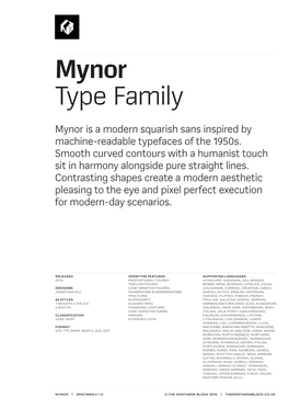 Mynor Type Family