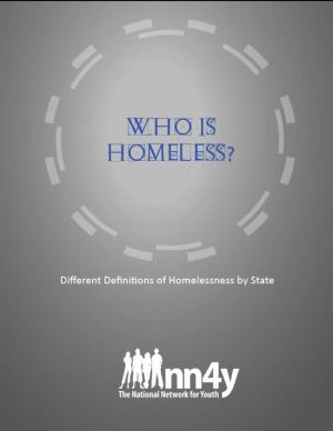 Different Definitions of Homelessness by State
