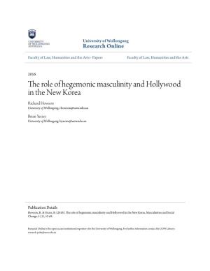 The Role of Hegemonic Masculinity and Hollywood in the New Korea