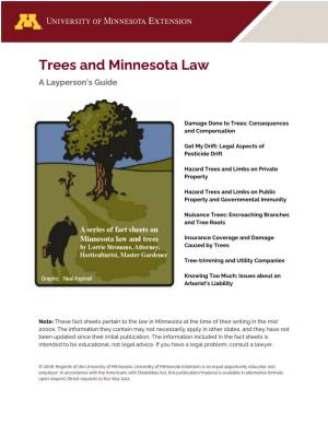 Trees and Minnesota