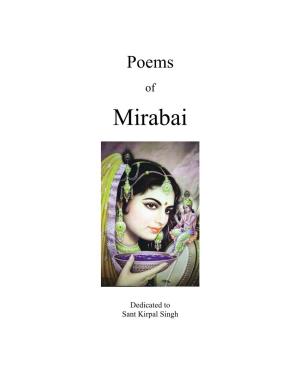 Poems of Mirabai