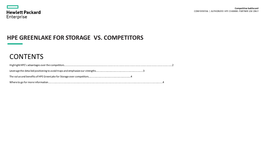 Hpe Greenlake for Storage Vs. Competitors