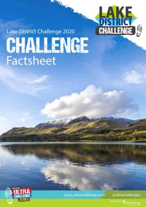 Lake District Challenge Fact Sheet