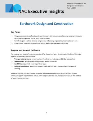 Earthwork Design and Construction