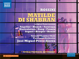 MATILDE DI SHABRAN (Original Rome Version) Angelini • Blanch • Yarovaya Mastrototaro • Zong • Franco Seguel • Beuque • Henao