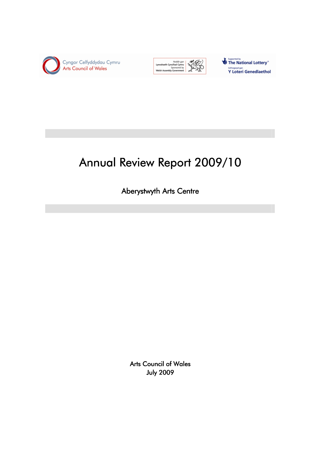 Annual Review Report 2009/10 Annual Review Report 2009/10