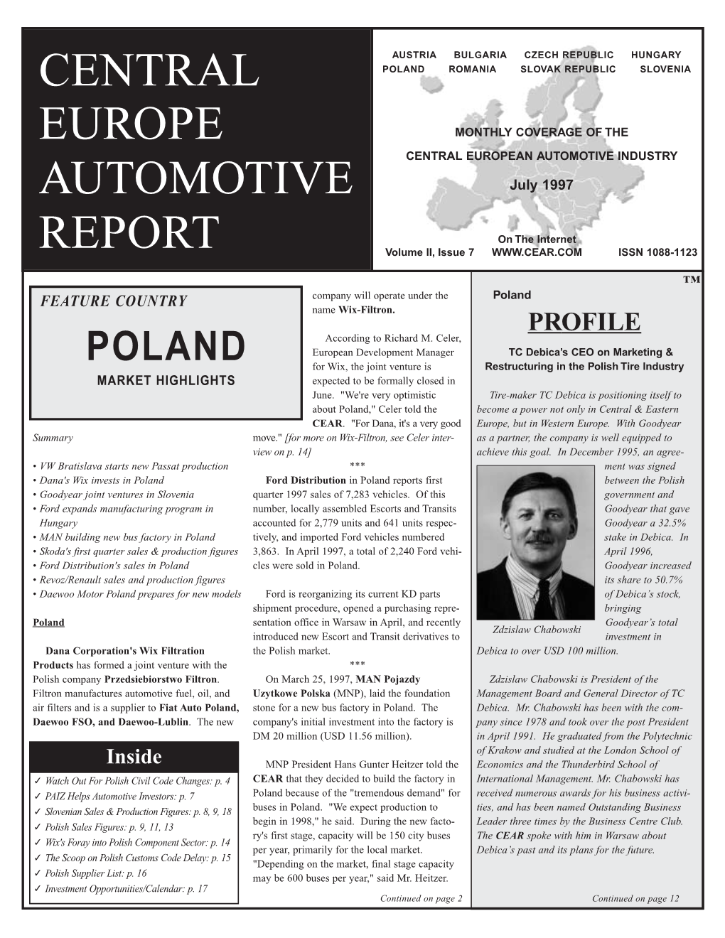 Central Europe Automotive Report