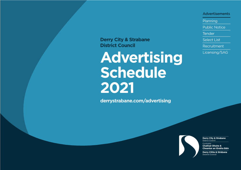 Advertising Schedule 2021