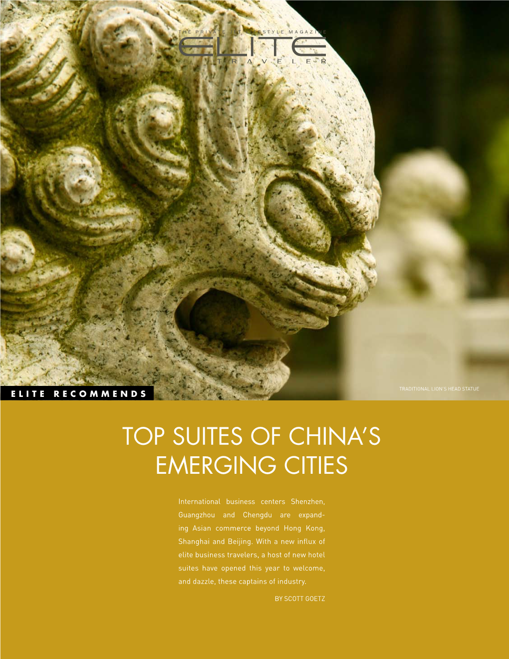 Top Suites of China's Emerging Cities