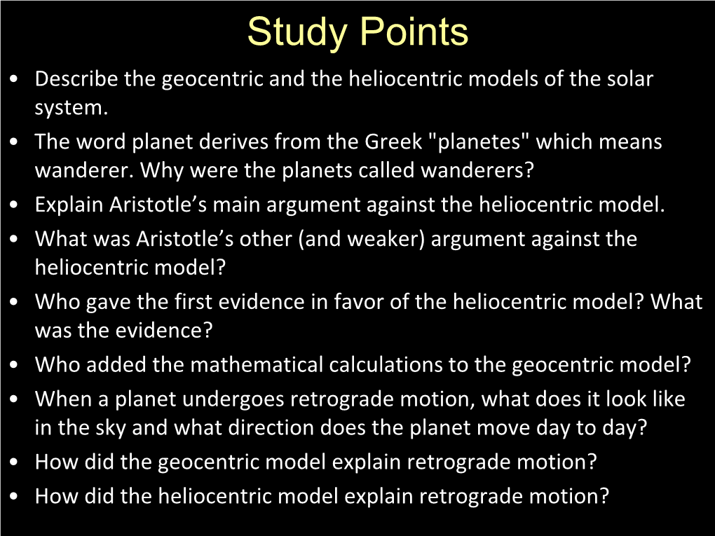 Copernican Revolution