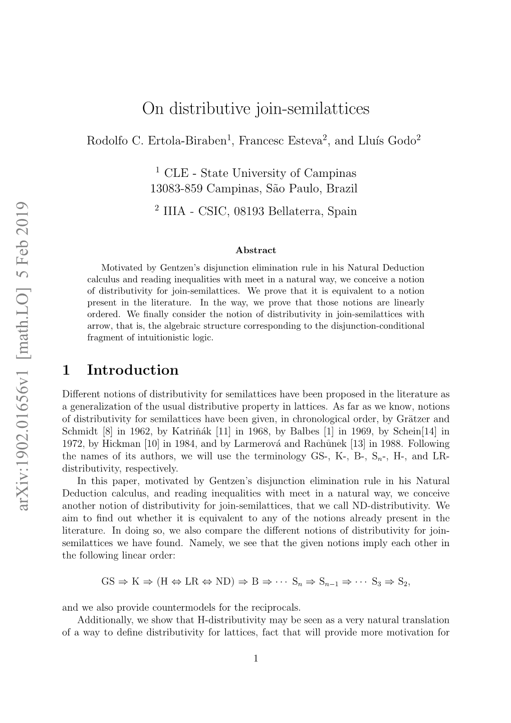 On Distributive Join-Semilattices