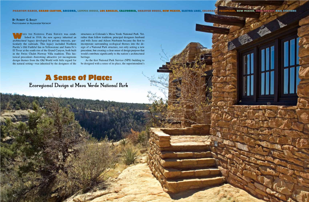 Ecoregional Design at Mesa Verde National Park