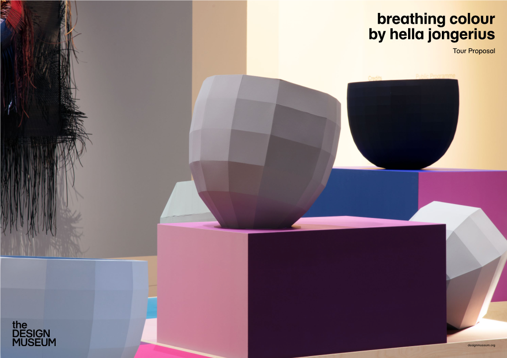 Breathing Colour by Hella Jongerius Tour Proposal