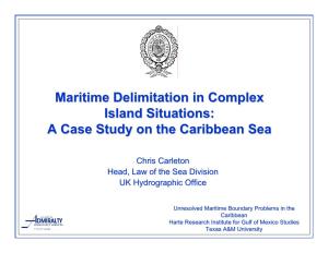 Maritime Delimitation in Complex Island Situations: a Case Study on the Caribbean