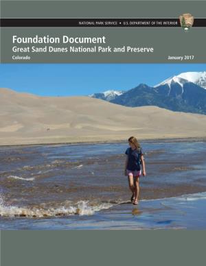 Great Sand Dunes National Park and Preserve Foundation Document