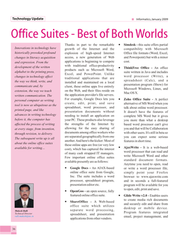 Office Suites - Best of Both Worlds Collaborate on Documents