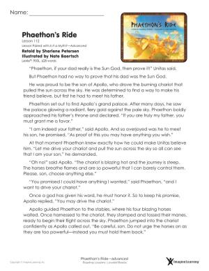 Phaethon's Ride