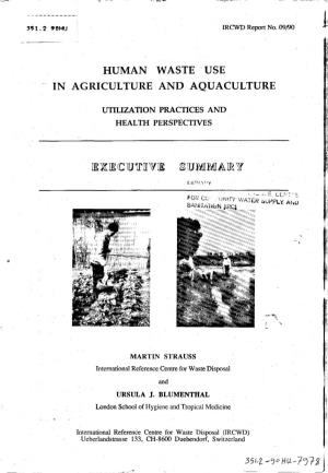 Human Waste Use in Agriculture and Aquaculture