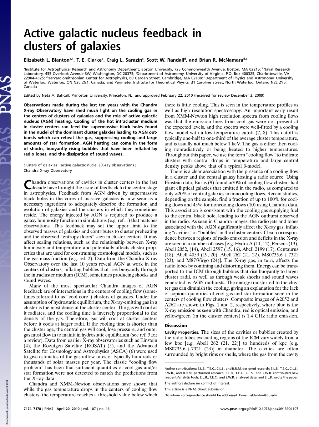 Active Galactic Nucleus Feedback in Clusters of Galaxies