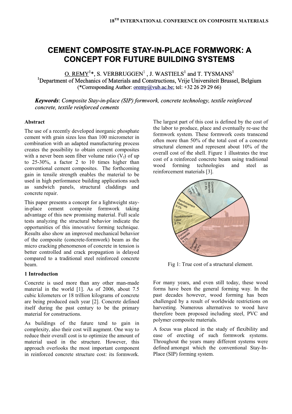 Cement Composite Stay-In-Place Formwork: a Concept for Future Building Systems