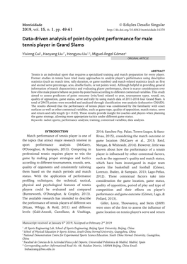 Data-Driven Analysis of Point-By-Point Performance for Male Tennis Player in Grand Slams