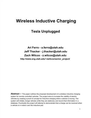 Wireless Inductive Charging